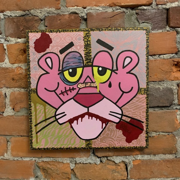 Other - Pink panther graffiti style painting